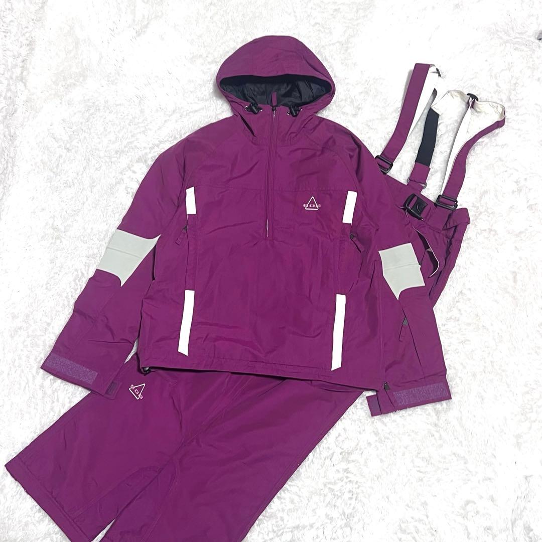 SOS スノーウェア　セットアップ　スキーウェア　ハーフジップ　スノボウェア