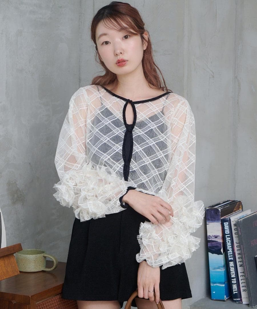 0 新品 カスタネ 結婚式 オケージョン シアーチェック×ベロアワンピースSET