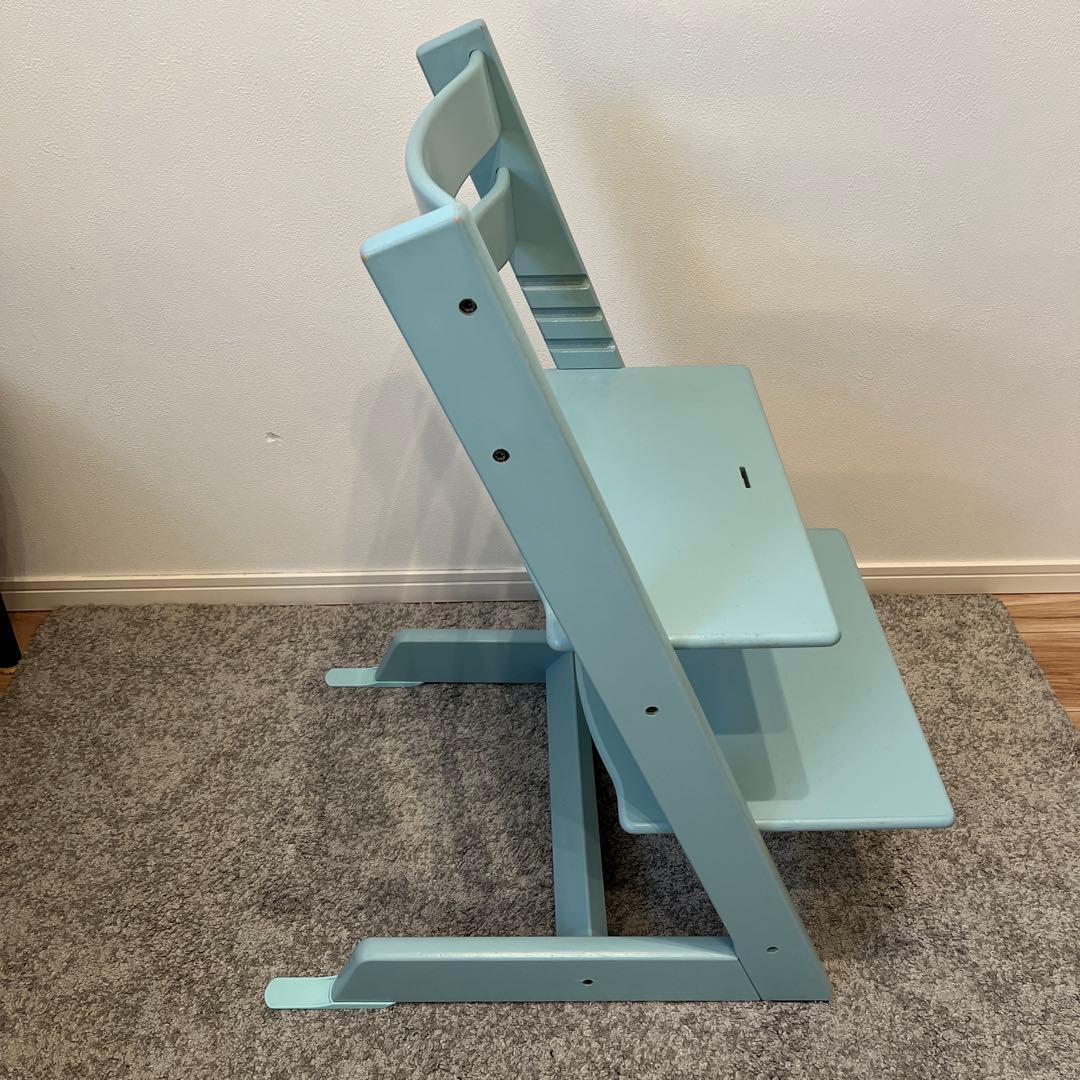 STOKKE ストッケ トリップトラップ アクアブルー 転倒防止付 廃盤色 希少