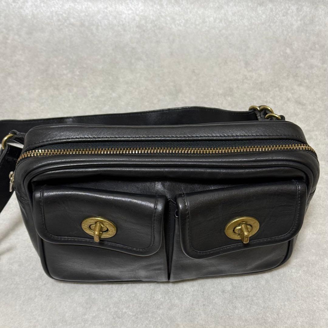 【激レア】 USA製 オールドコーチ ウエストポーチ ダブルターンロック