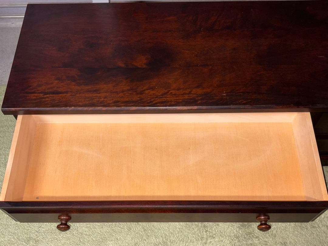 ☆ バレエダンサー　北海道民芸 ローチェスト 幅129.5cm　整理 収納