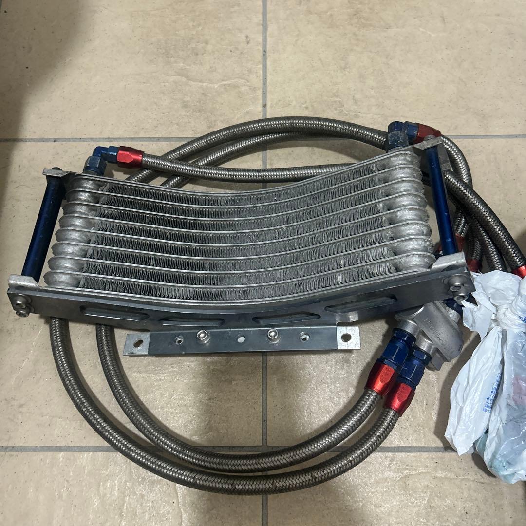 オイルクーラー アルミ製 ラウンド　gpz400f