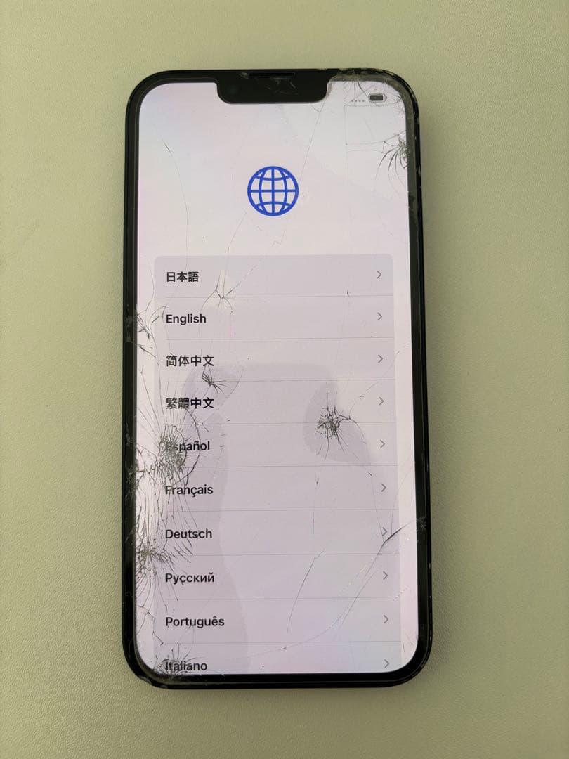 Apple iPhone 13 ミッドナイト 本体 画面割れ