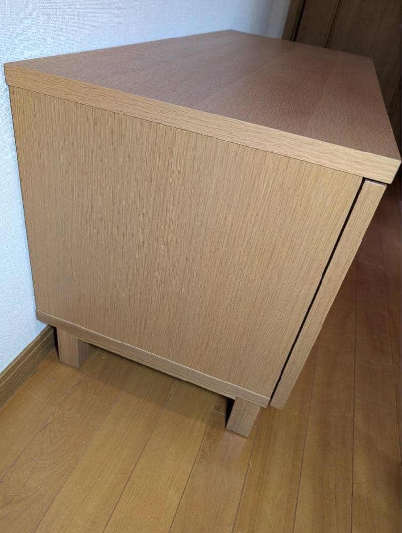 ■送料込■無印良品 木製テレビボード オーク材 収納棚 木製家具 TV台廃盤