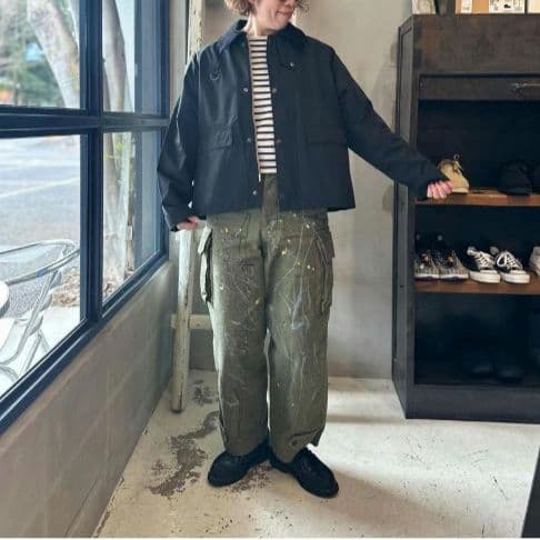 Veritecoeur カーゴパンツ ペイント