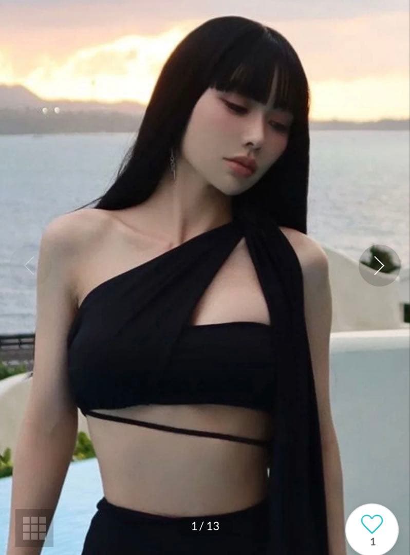 エイミーイストワール　ワンショルダーリボントップス　ビキニ　新品未使用♡