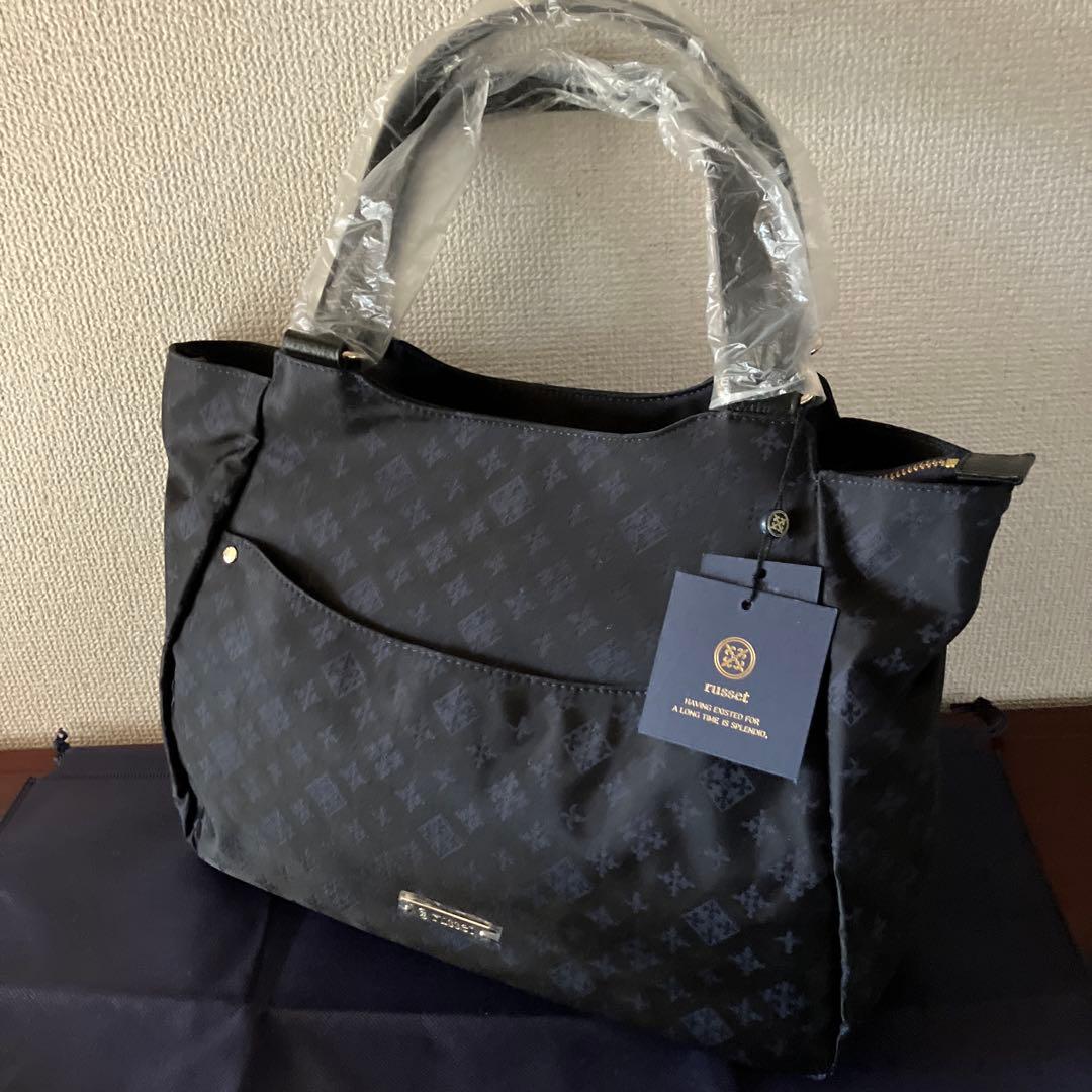新品　未使用　russet ラシット　トートバッグ　ネイビー