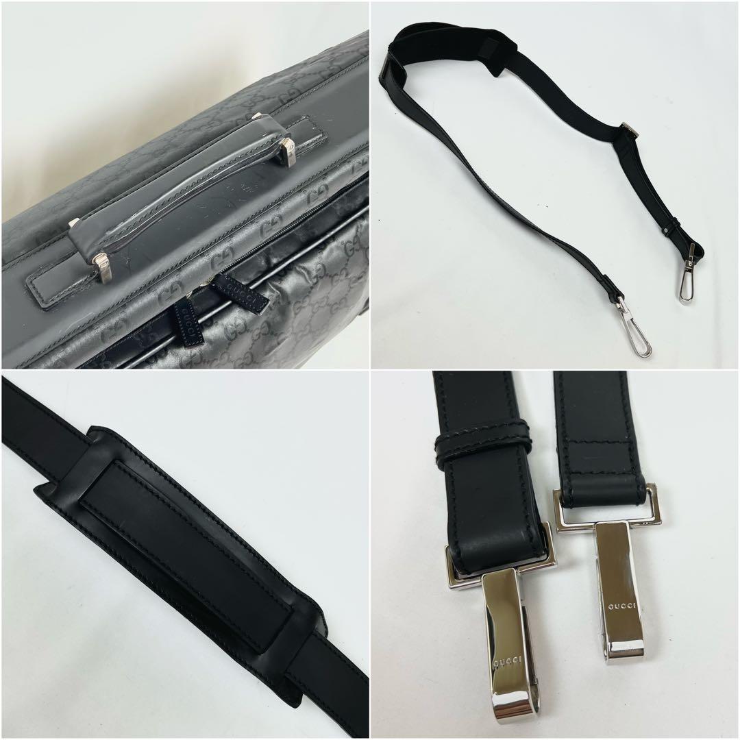 希少 GUCCI グッチ ガーメントバッグ スーツケース GG 2Way 黒