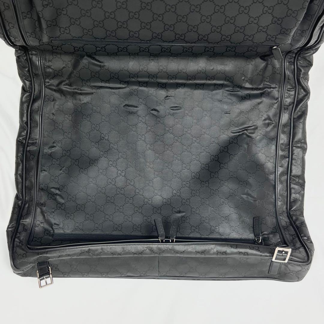 希少 GUCCI グッチ ガーメントバッグ スーツケース GG 2Way 黒