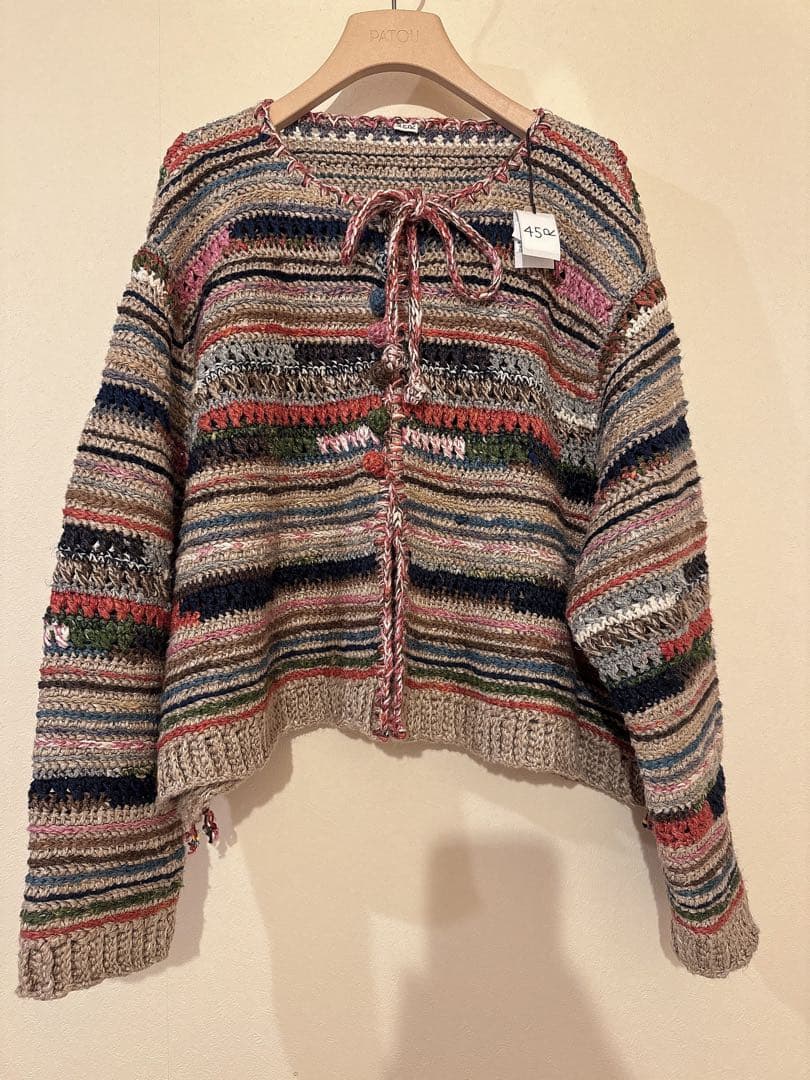 45R 2026春　ラグ編みリネンのボレロ　サイズ2