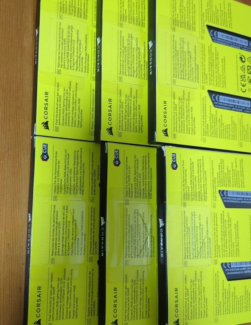 【mia】CORSAIR DDR5-6600MHz 32GB 6点セット