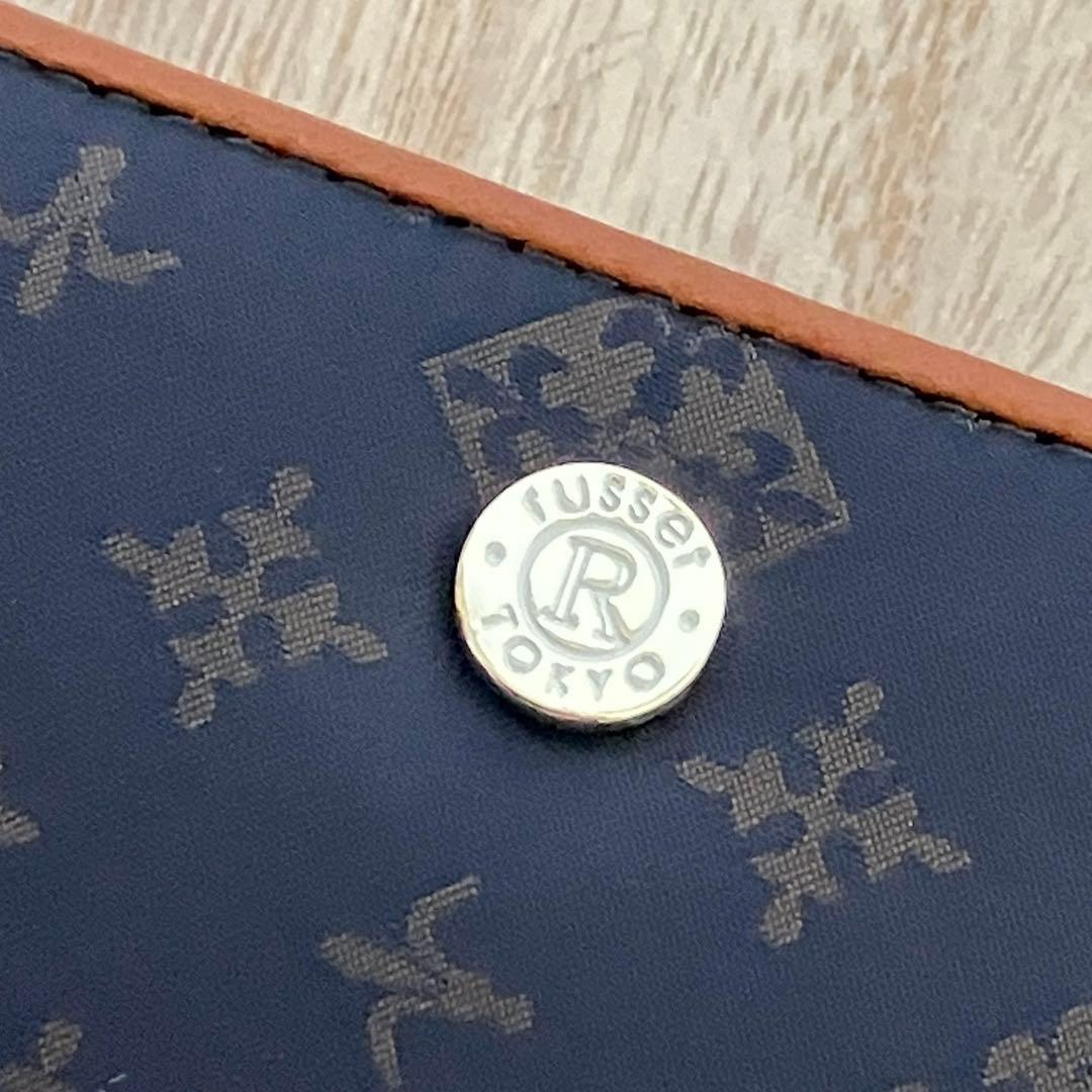 【新品未使用】ラシット 多機能 長財布 定価25,300円 モノグラム ネイビー