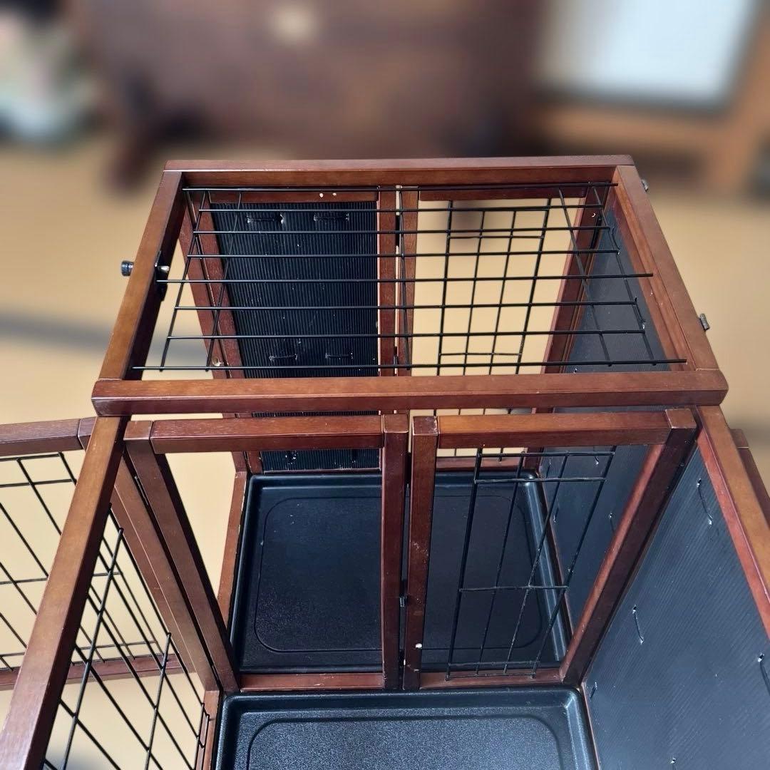 折り畳み木製犬用ケージ 12年程前6万で購入 静岡市取りに来てくれる方限定です