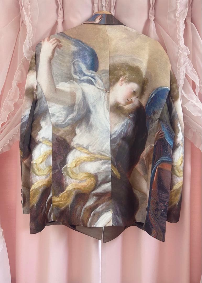 【美品】✨️ELF SACK 絵画デザインオーバーサイズジャケット ✨️