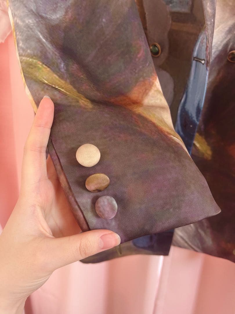 【美品】✨️ELF SACK 絵画デザインオーバーサイズジャケット ✨️