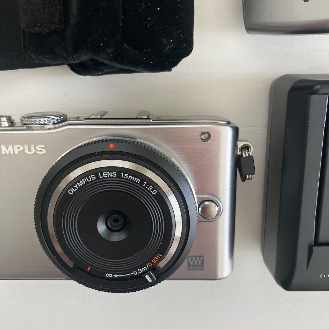OLYMPUS PEN Lite E-PL3 レンズ ストロボ 電池 充電器