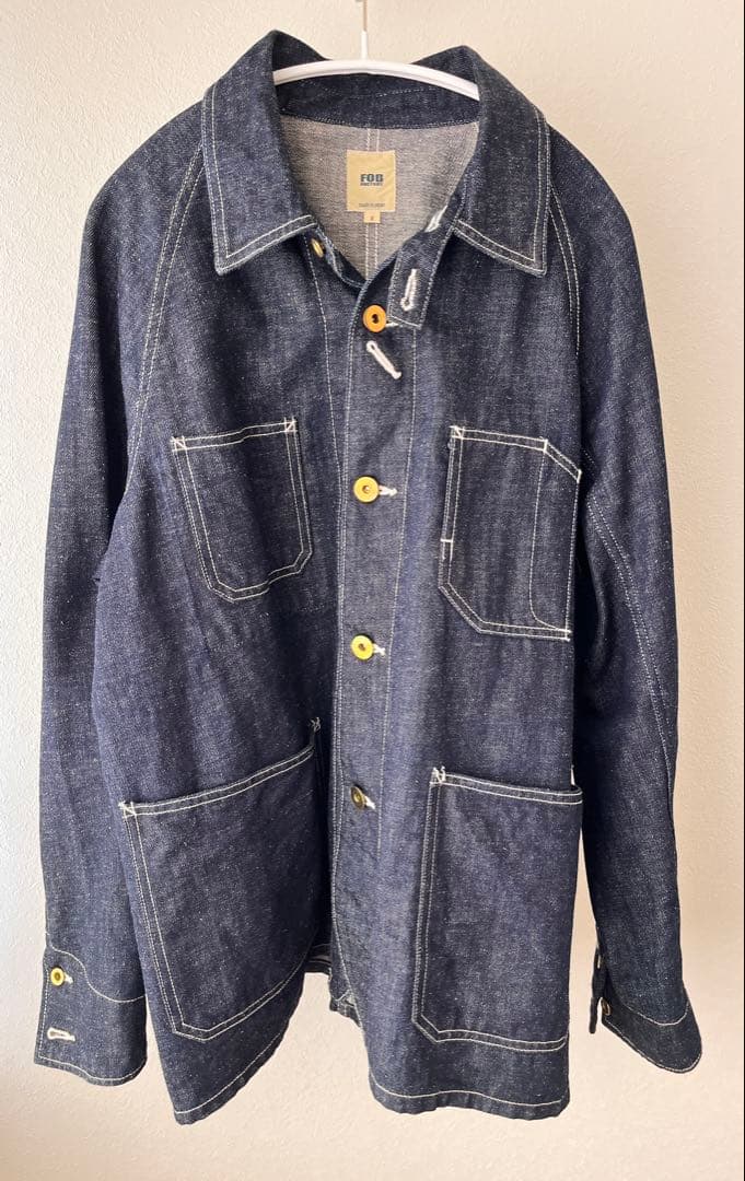 FOB FACTORY デニムカバーオール F2410 サイズ2(M) 美品