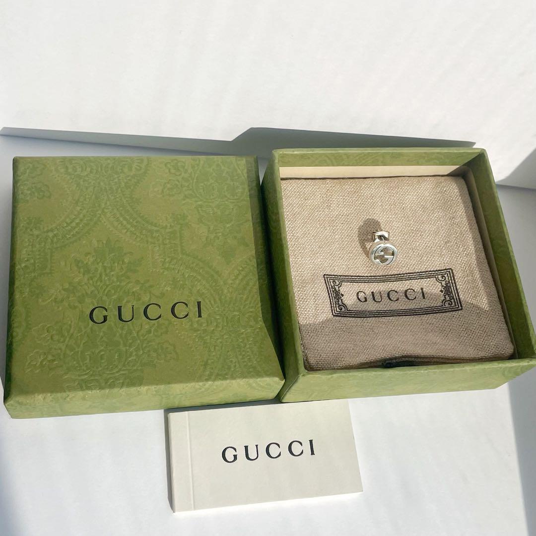 GUCCI インターロッキング ピアス 片耳のみ GGピアス ダブルG 付属品