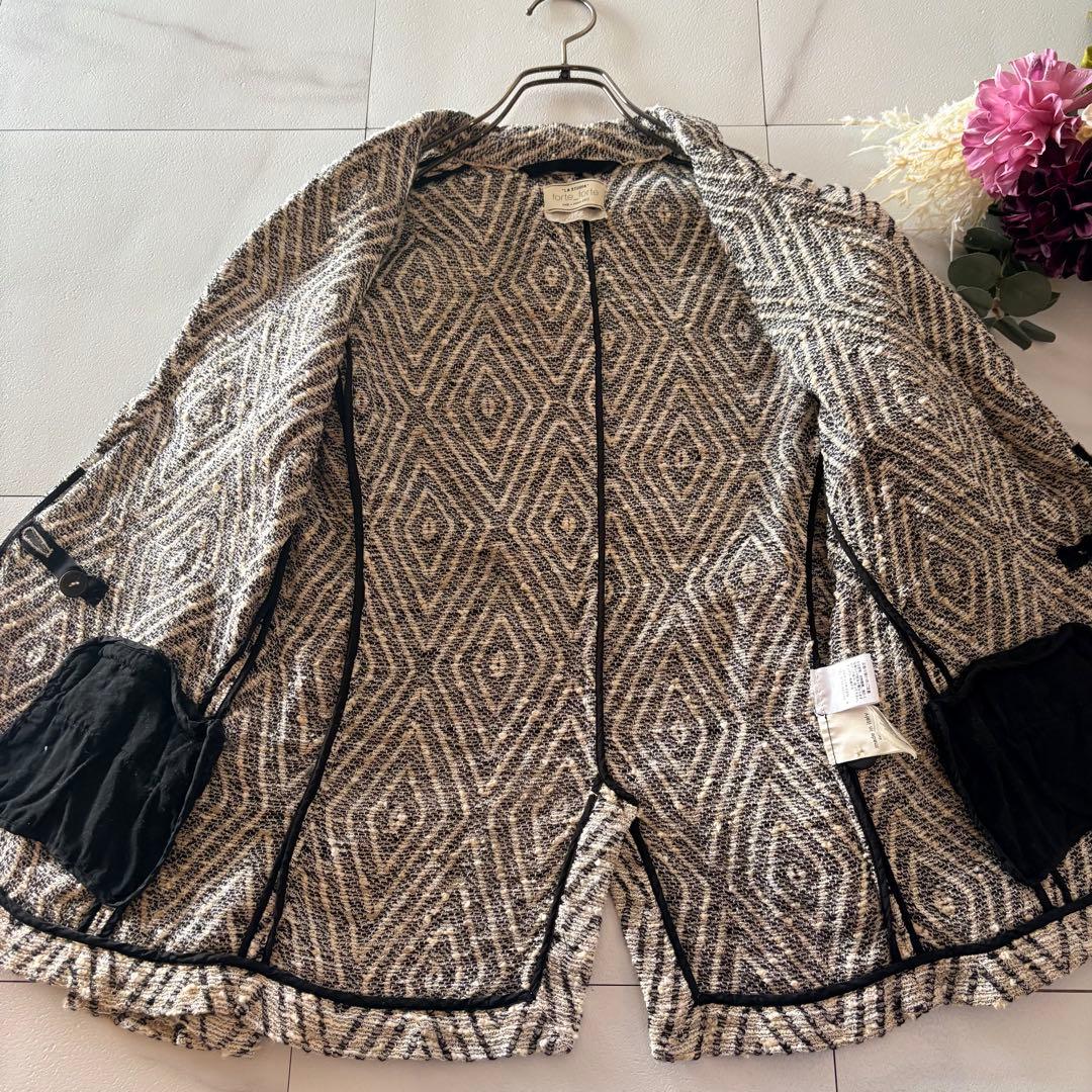 NO forte_forte テーラードジャケット　麻混合　春夏　ツイード