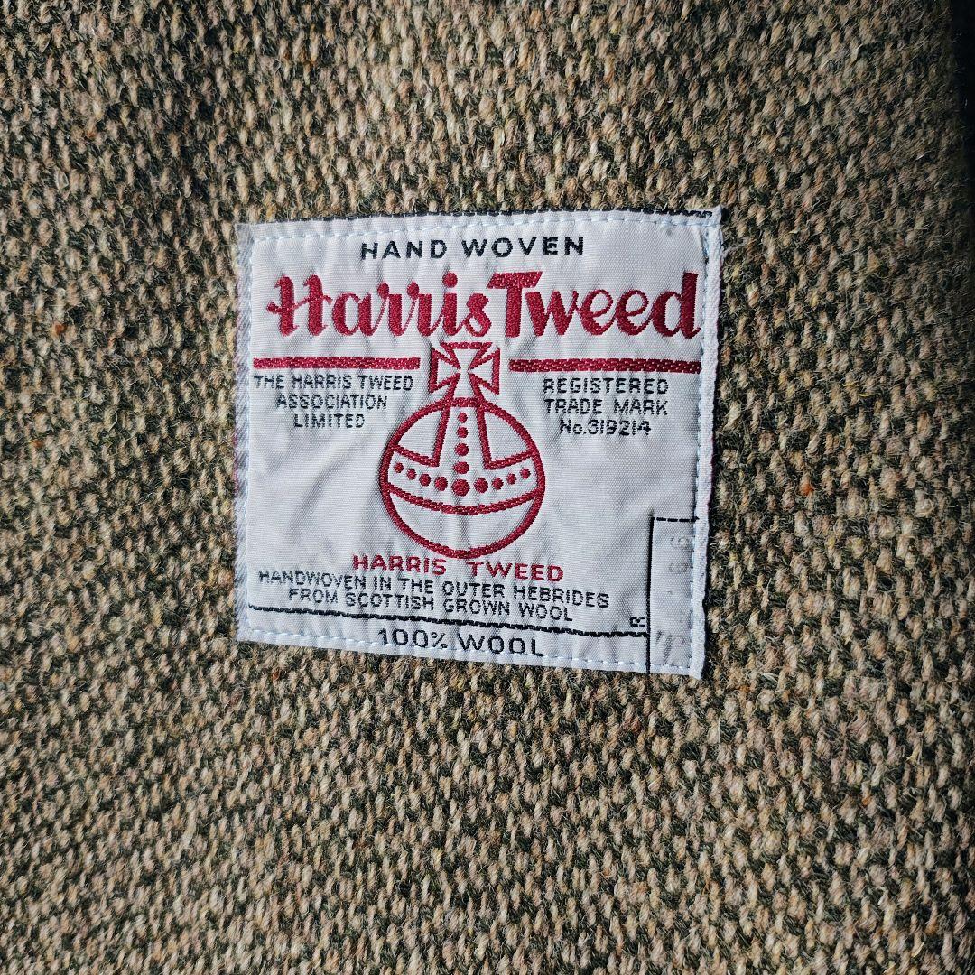 70s　デカオム×ハリスツイード　テーラードジャケット　川久保本人期