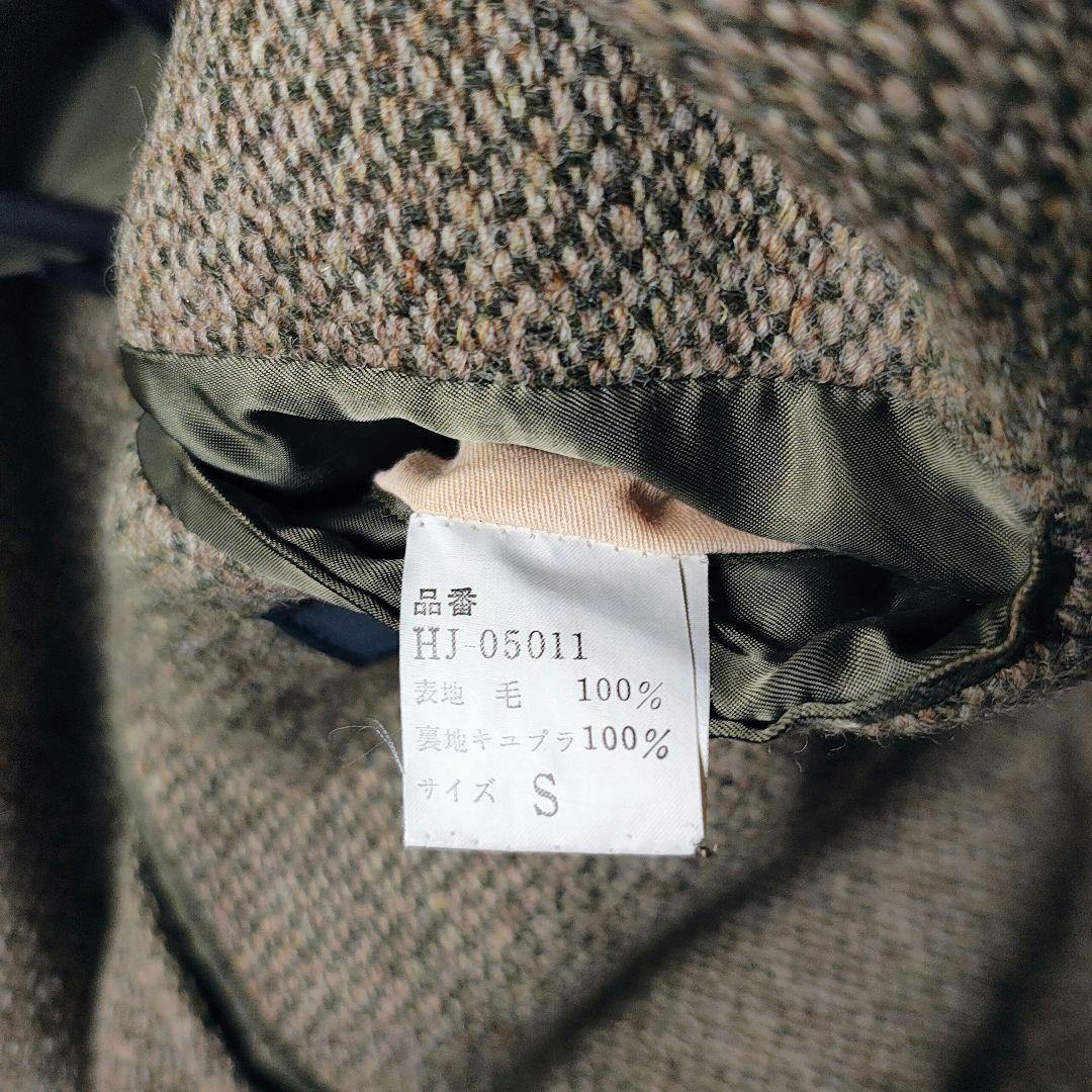 70s　デカオム×ハリスツイード　テーラードジャケット　川久保本人期