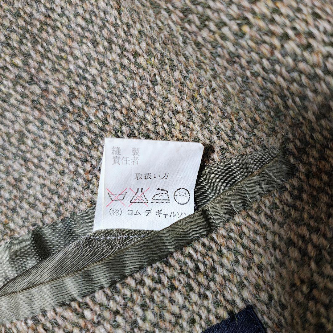 70s　デカオム×ハリスツイード　テーラードジャケット　川久保本人期