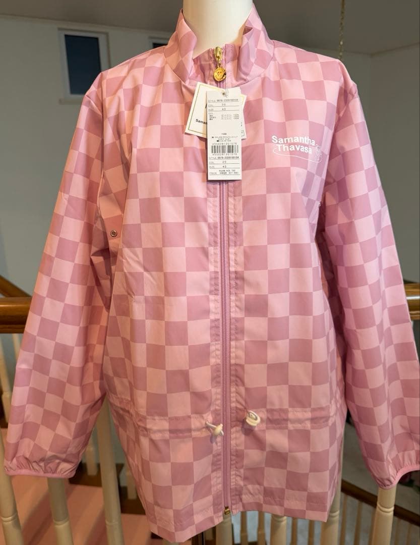 新品タグ付き　Samantha GOLF チェックウインドブレイカー