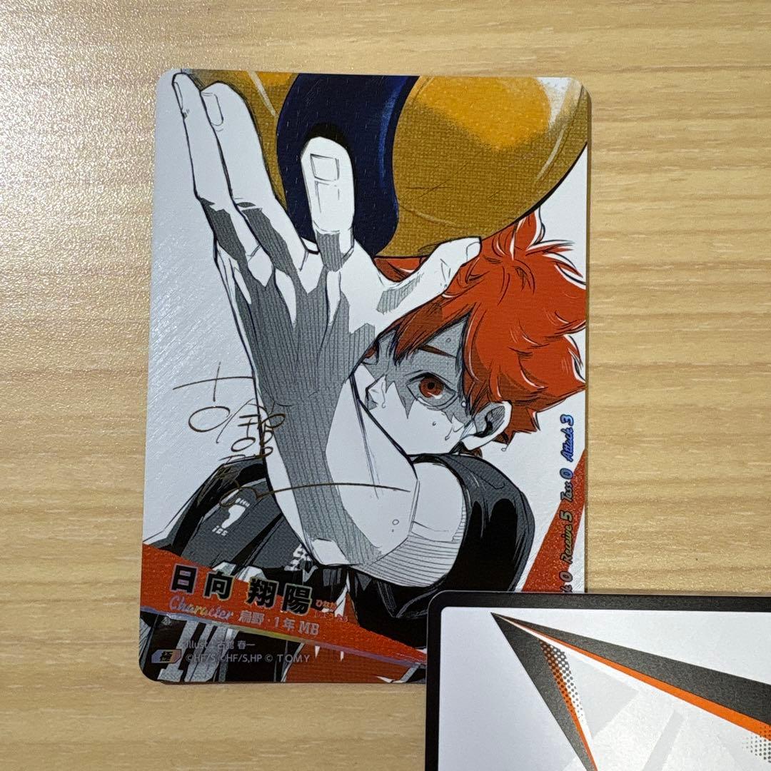 【最終値下げ】ハイキュー!!バボカ　日向翔陽　極　サインカード