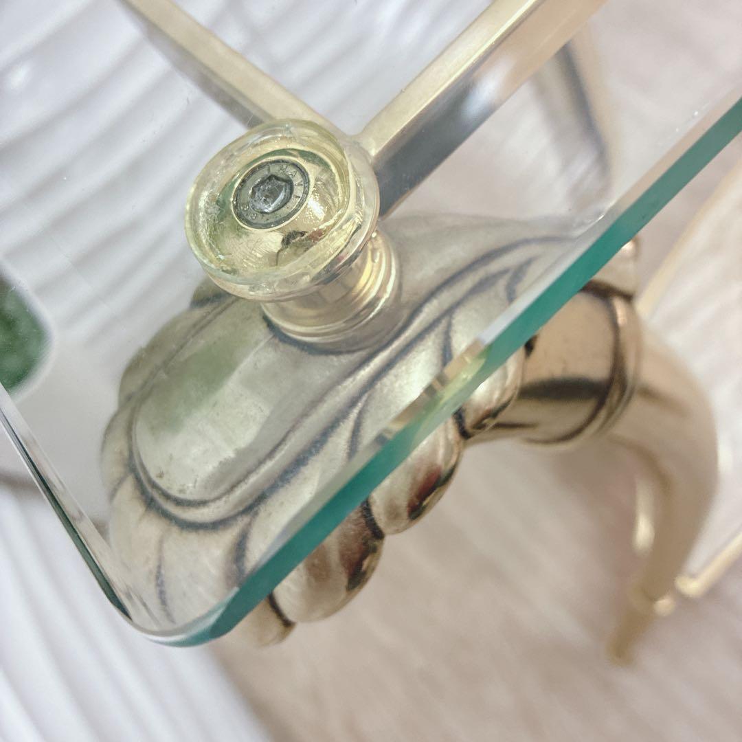 ◇大阪府 神戸市 配達無料！◇イタリア製ガラステーブル◇スペイン製アイアンチェア