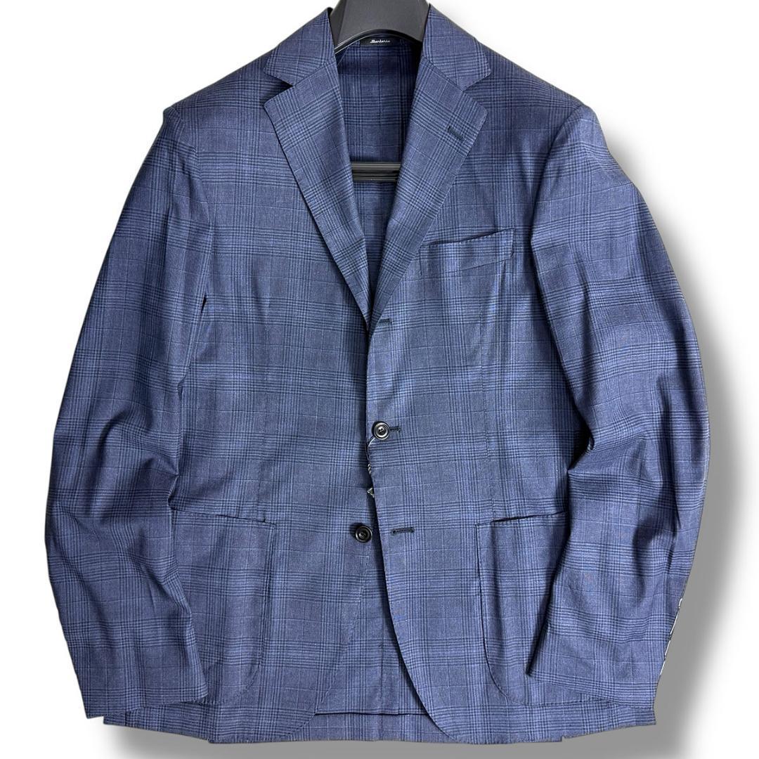 J7323新品サルトリオ 24SSエディフィス別注グレンプレイドサマージャケット
