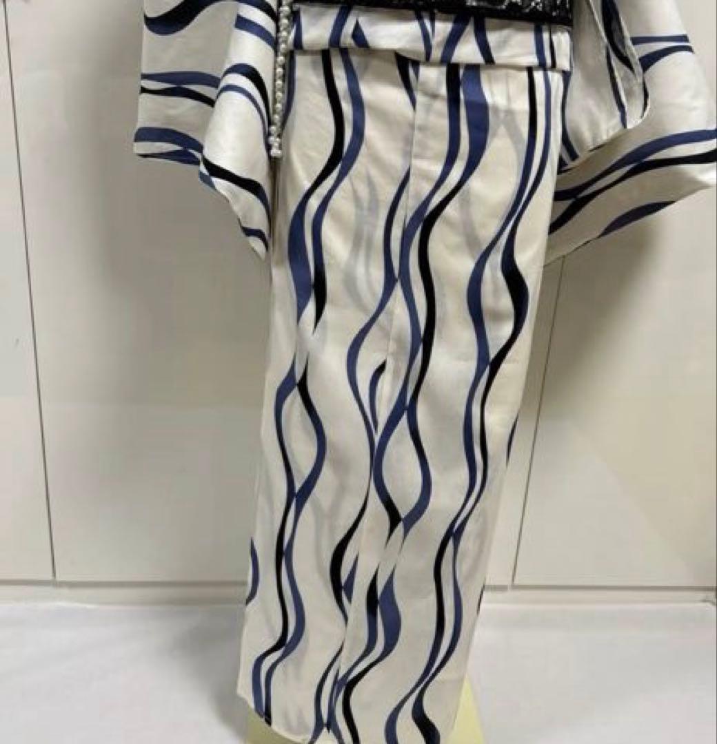 浴衣 ゆかた 白、ネイビー、黒 サイズM ユカタ 浴衣単品 イベント 花火 M