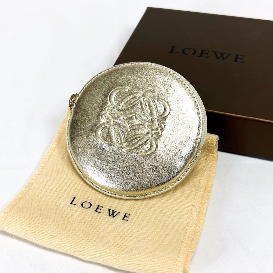ロエベ LOEWE 丸型　ジッピーケース　アナグラムロゴ