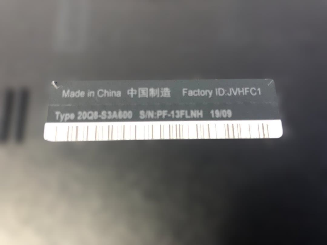 ThinkPad L590 Corei5 8GB SSD256GB win11⑬