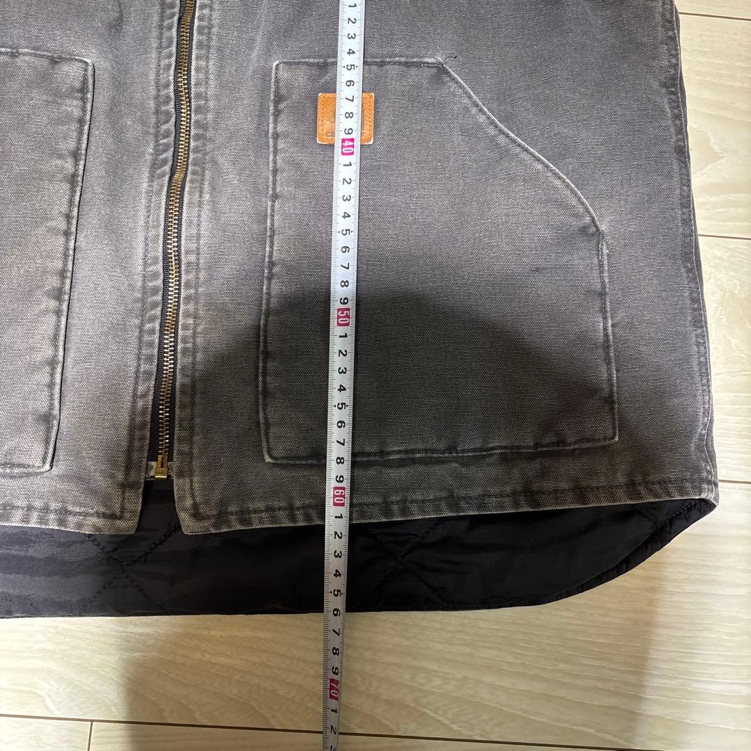 【希少グレー・Lサイズ】カーハート ダックベスト V02 029 メキシコ製