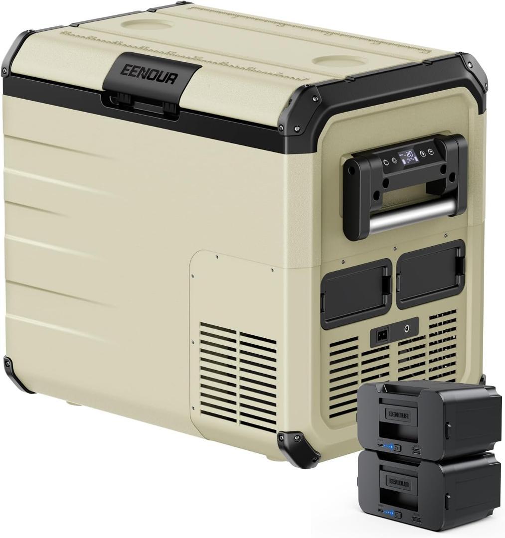 早い者勝ち❣️ 車載冷蔵庫 D45 45L -20℃～10℃ バッテリー2個付き