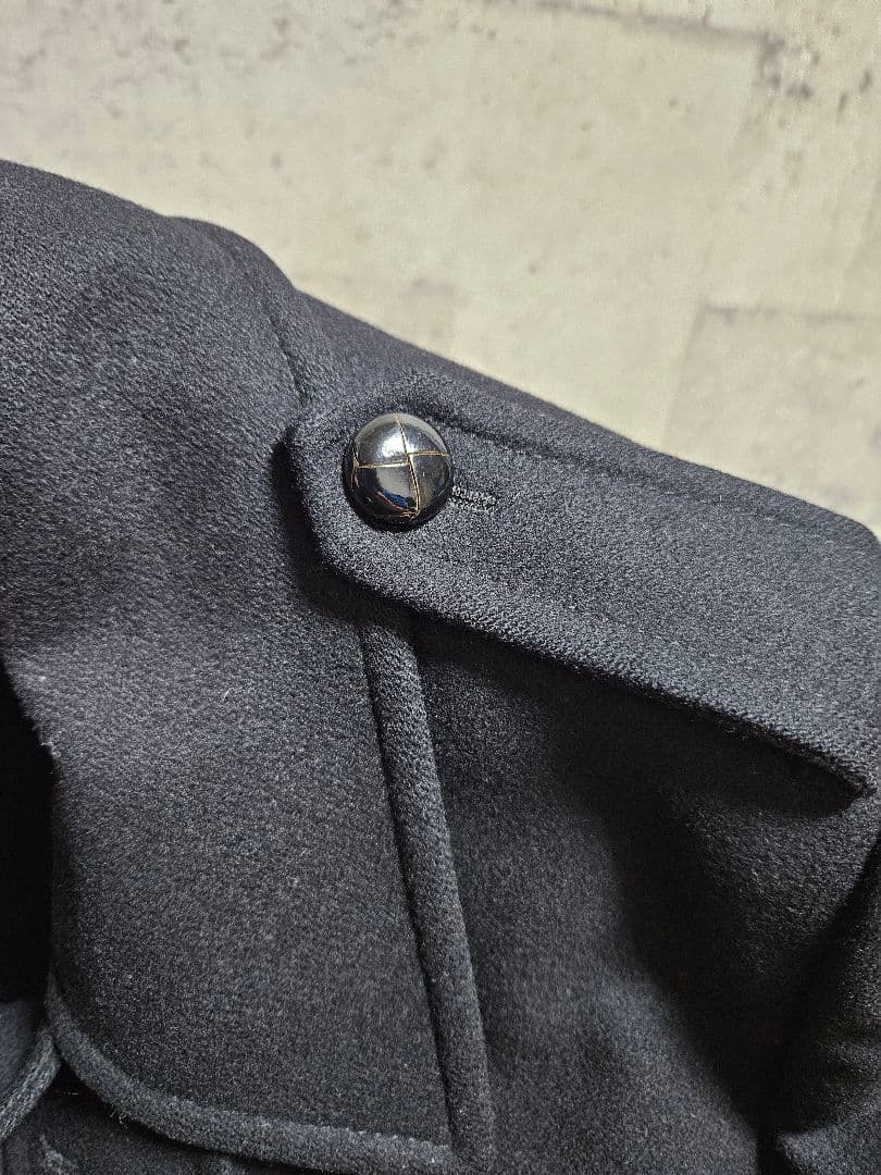 Dolce & Gabbana 黒 ダブルブレスト ピーコート