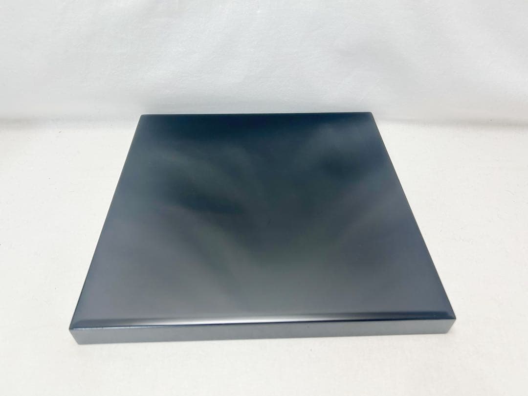 未使用 懐石道具 黒塗 四方膳 会席膳5客 角膳 平膳 元箱