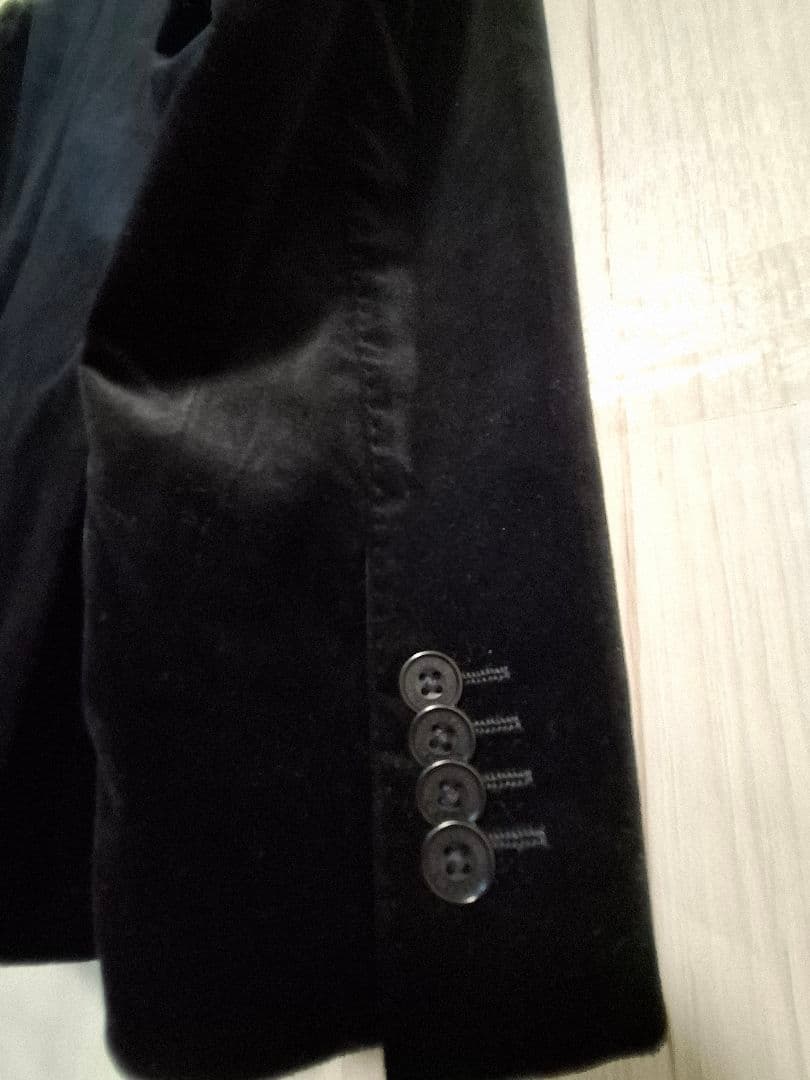 美品 BURBERRY BLACK LABEL ベロアテーラードジャケット L