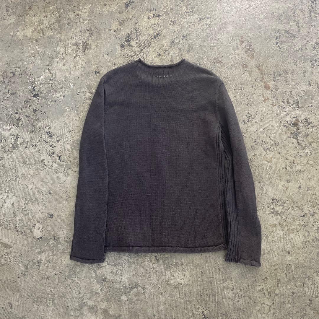 トップス DKNY 90's U-NECK HIGH GAUGE KNIT