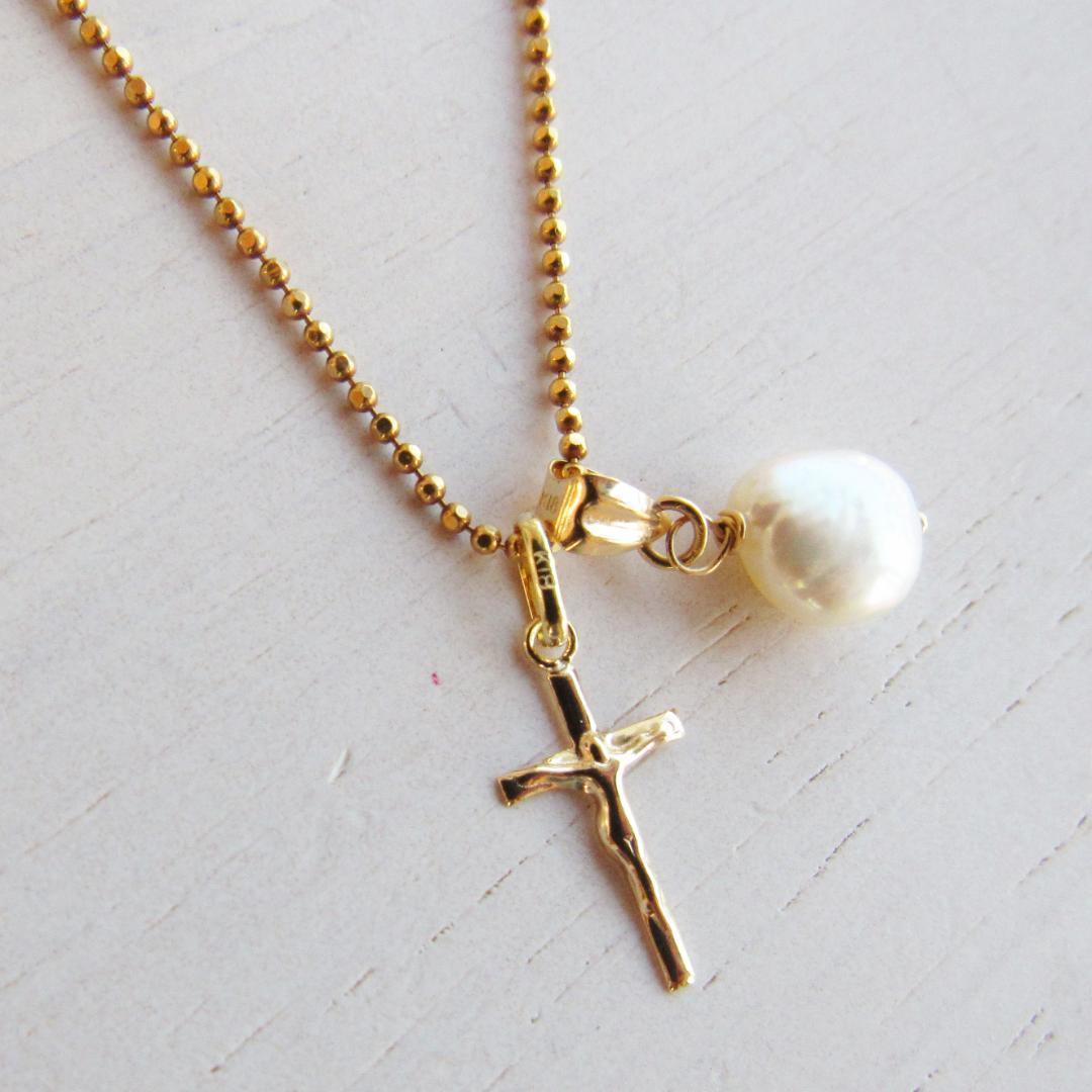 SALE‼️K18 18K クロス ネックレス トップ クロストップ 本物