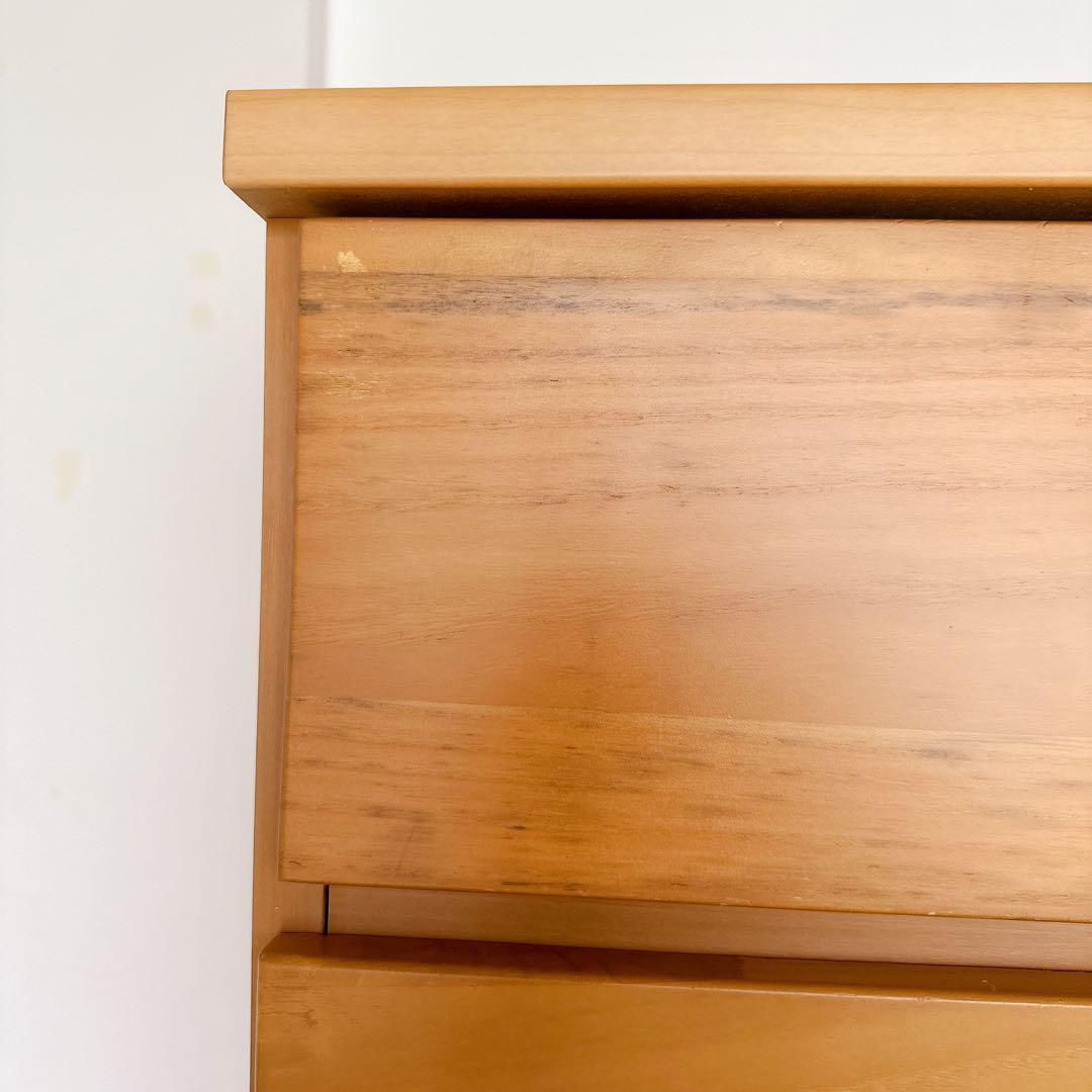 【格安】ニトリ タンス 6段 幅80cm ライトベージュ 収納棚 レール付き