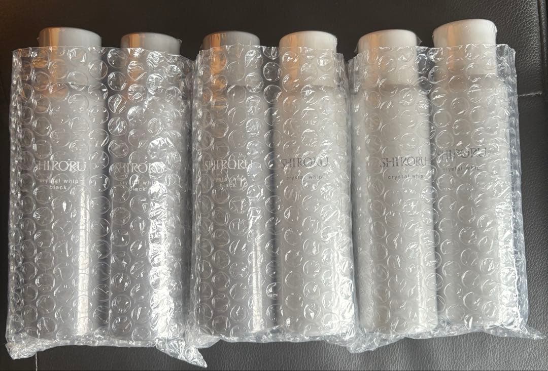 【新品】SHIRORU クリスタルホイップ計6本セット　ホワイト3本ブラック3本