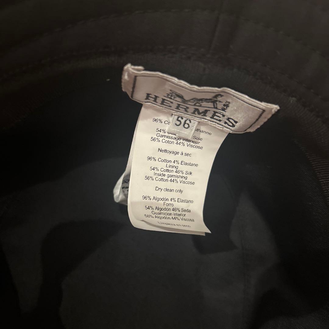 エルメス ブラック バケットハット 56