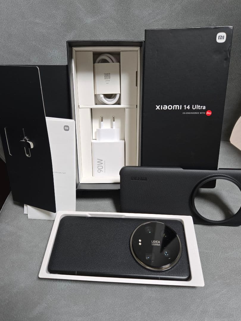 スマートフォン本体 Xiaomi 14 Ultra BLACK 16GB RAM 512GB ROM