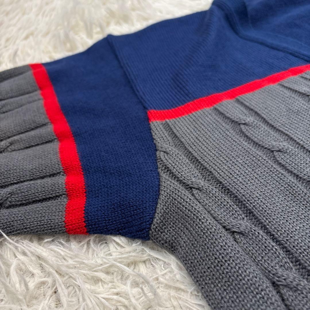 タグ付き☆希少【ジバンシー　プレイ】ロゴ刺繍ワッペン　ウール　バイカラー　L