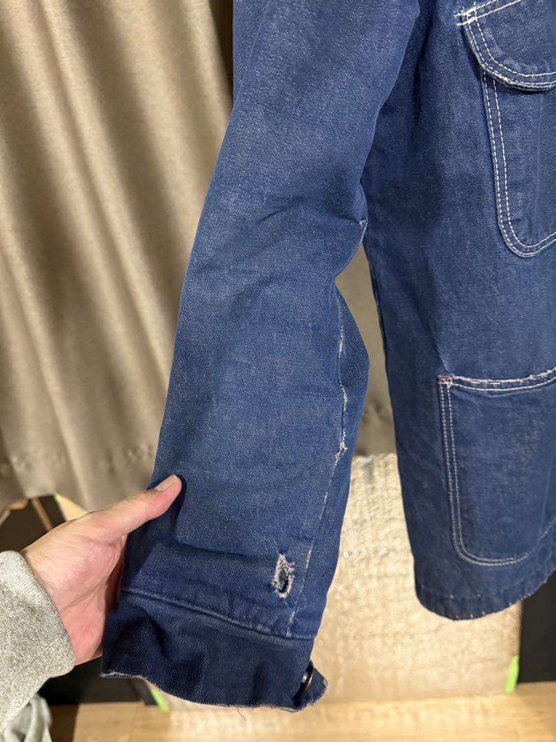 Wrangler デニム カバーオール ネイビー 4ポケット
