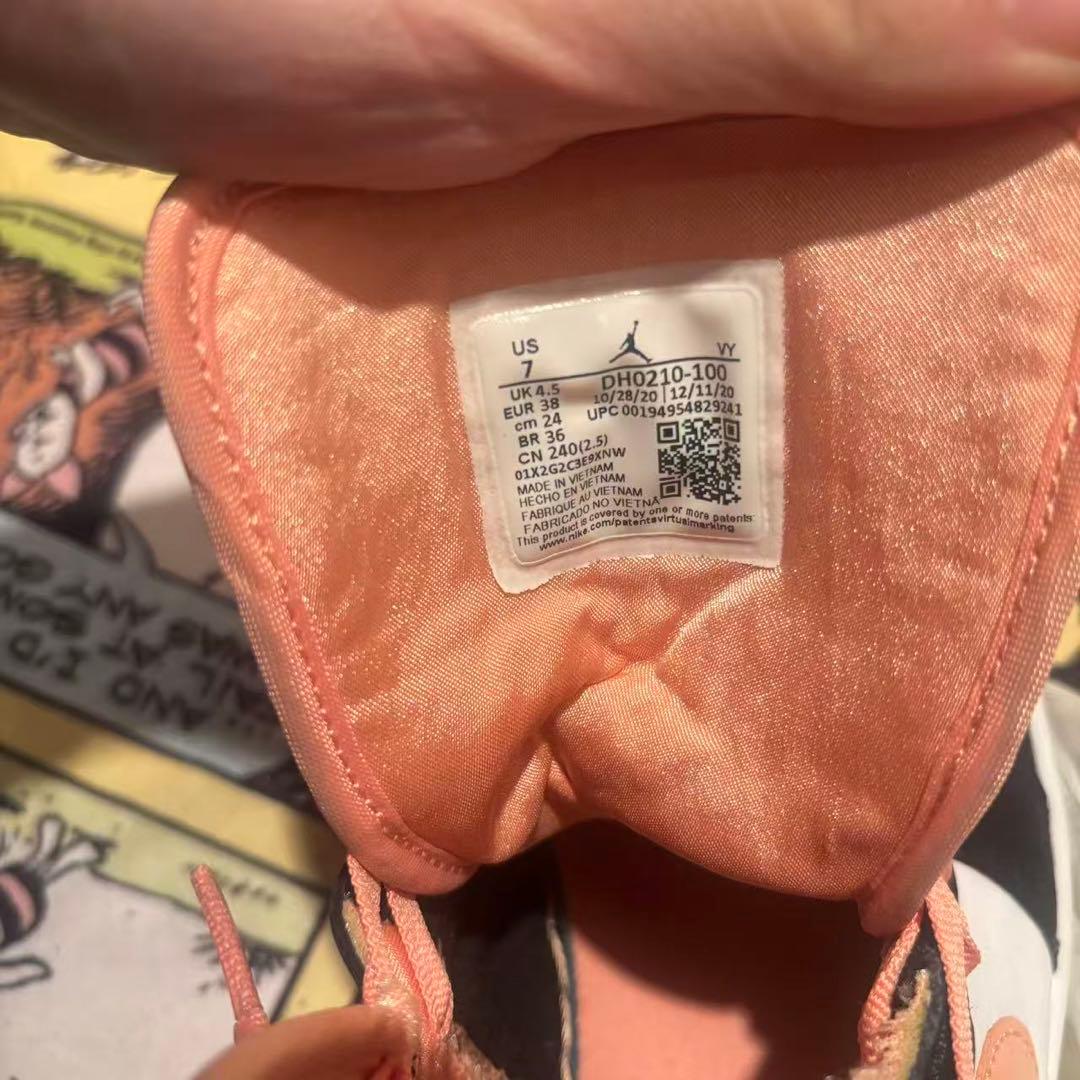 【美品】NIKE 24cm Air Jordan 1 ピンクブラック ハイカット