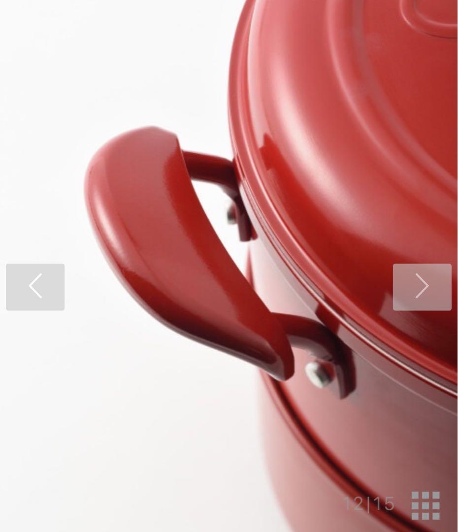 【新品未使用】BRUNO ブルーノ マルチグリルポット レッド BOE065