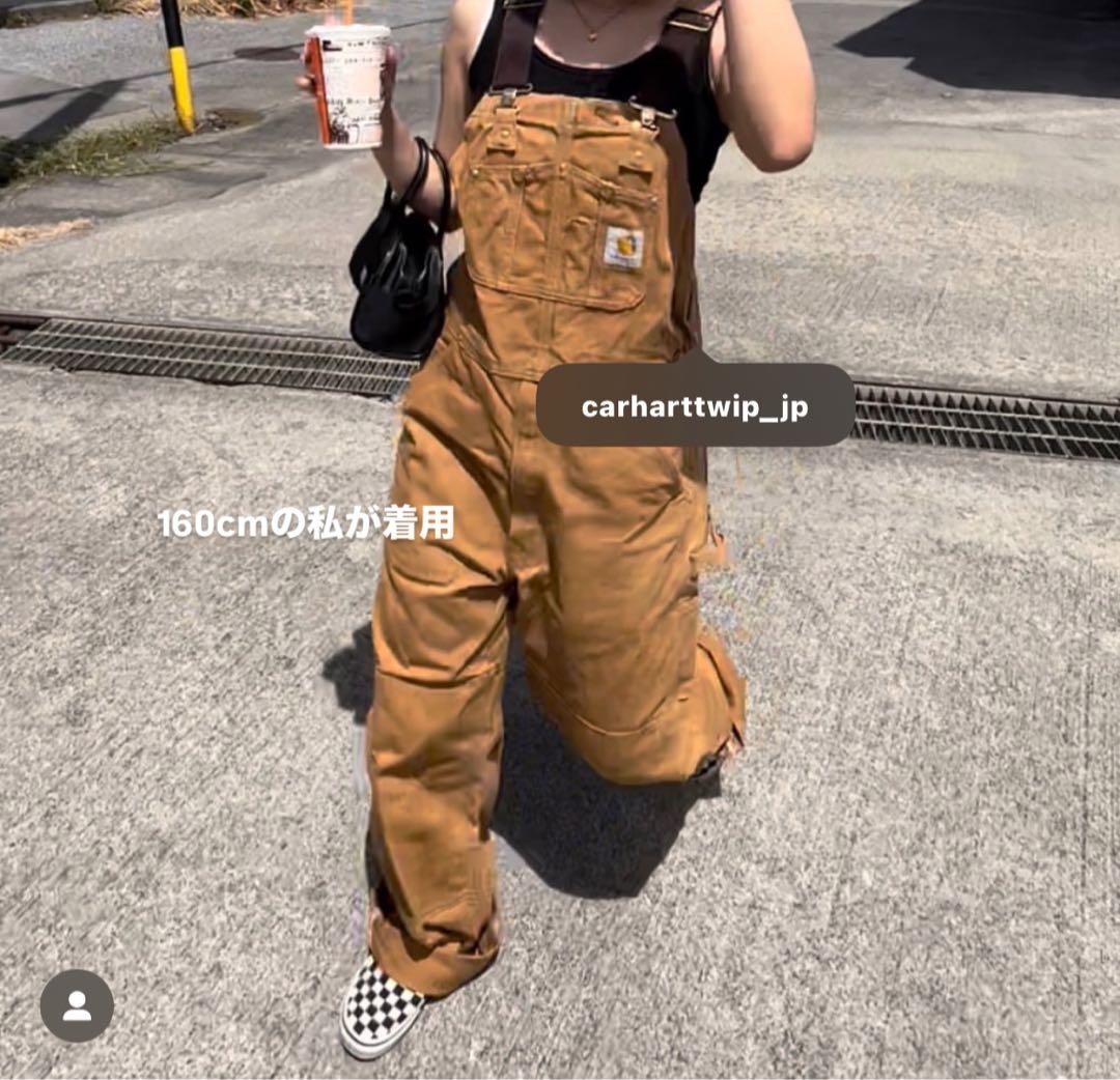 ★美品★ Carhartt ブラウンオーバーオール34×32（メンズL相当）