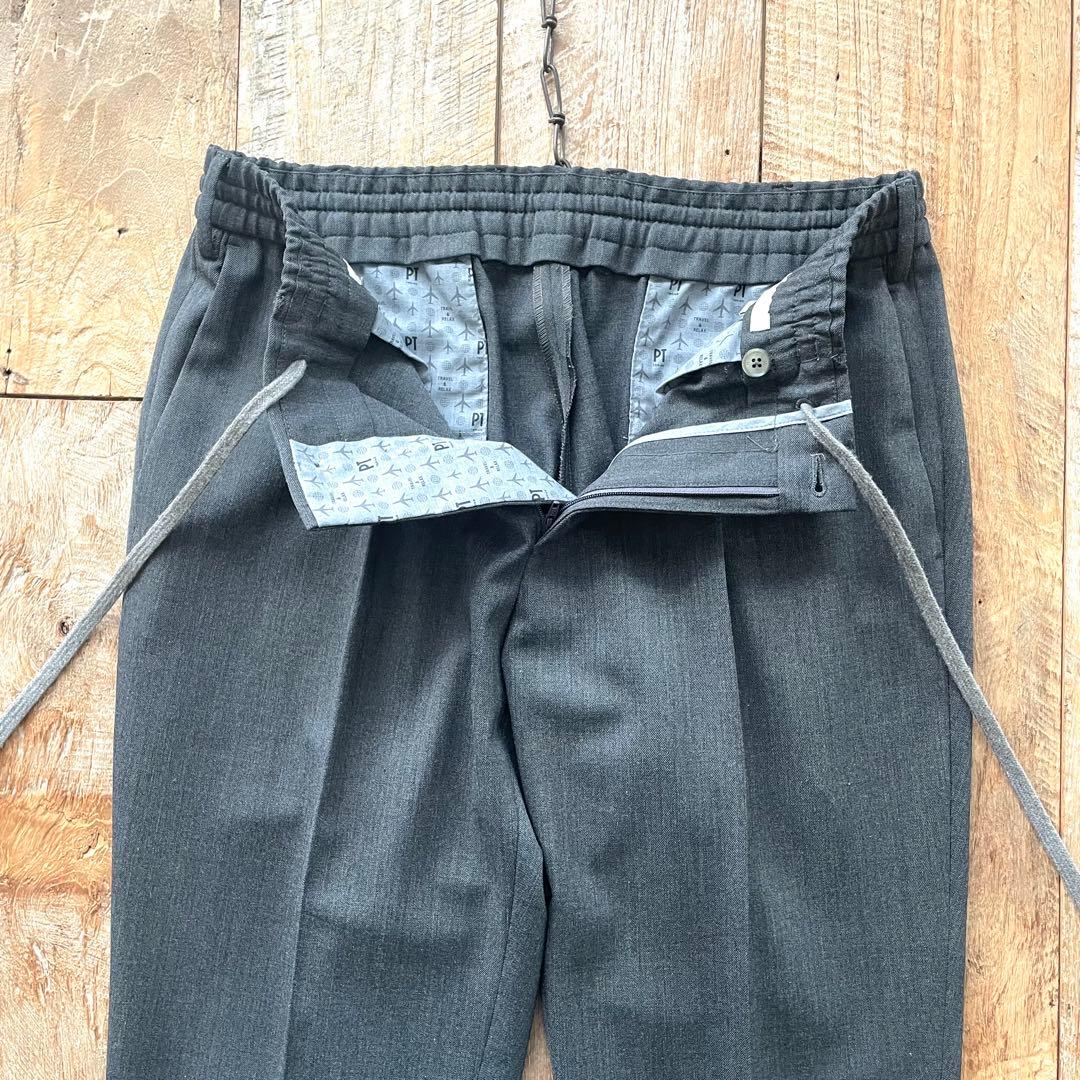 【極美品】PT TORINO テーパード イージー ウール スラックス パンツ